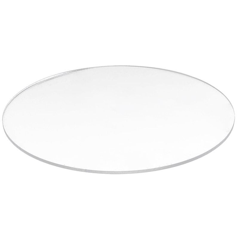 투명 m 두꺼운 거울 아크릴 원형 디스크 직경: 200mm